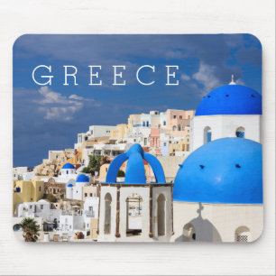 Tapis De Souris Ville de Santorin, Grèce