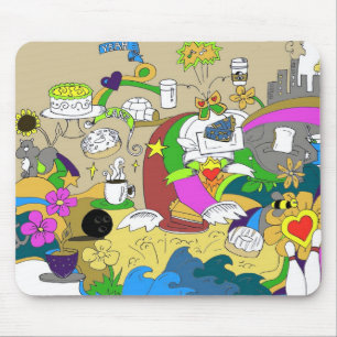 Tapis De Souris Ville Mousepad d'amusement