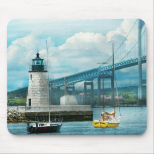 Tapis De Souris Ville - Newport RI - Le phare de Newport