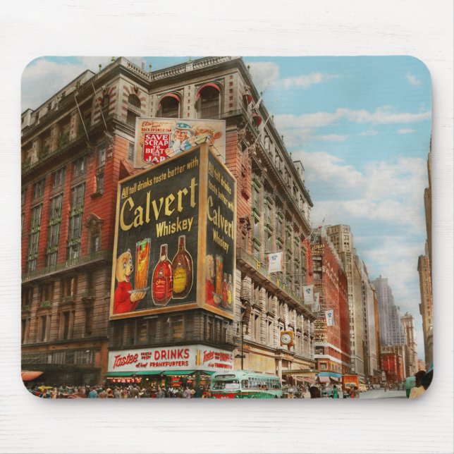 Tapis De Souris Ville - NY - Tastee's et Macy's 1942 (Devant)