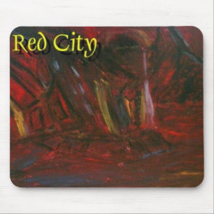 TAPIS DE SOURIS VILLE ROUGE