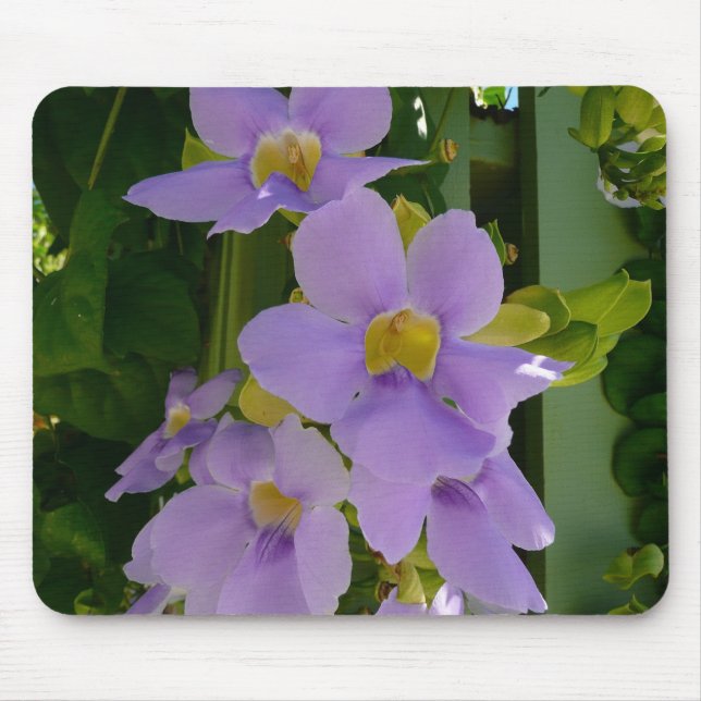Tapis De Souris Vin à fleurs Ciel Tropical Violet Floral (Devant)