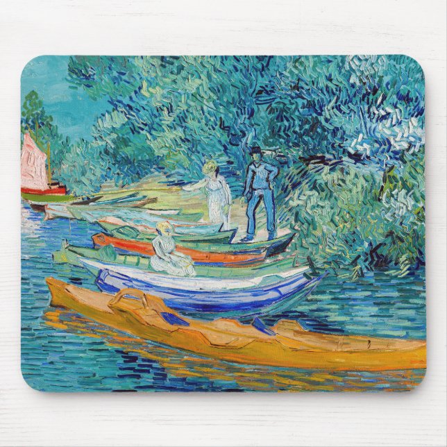 Tapis De Souris Vincent van Gogh - Banque de l'Oise à Auvers (Devant)