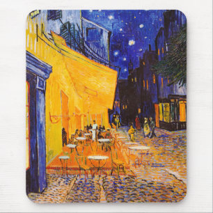 Tapis De Souris Vincent van Gogh Café Terrasse au Night Fine Art
