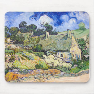 Tapis De Souris Vincent van Gogh - cottages avec les toits