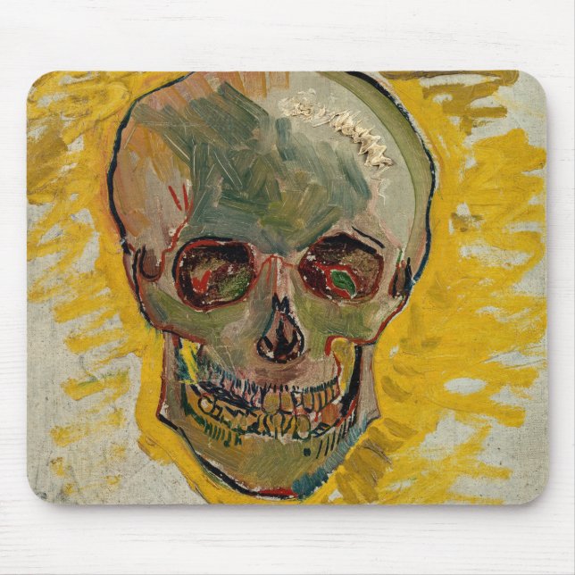 Tapis De Souris Vincent van Gogh - Crâne 1887 #2 (Devant)