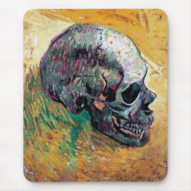 Tapis De Souris Vincent Van Gogh - Crâne en profil - Art (Devant)