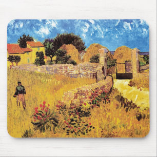 Tapis De Souris Vincent Van Gogh - Ferme En Provence Art