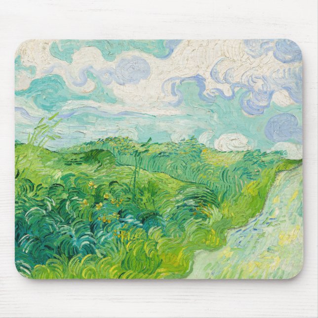 Tapis De Souris Vincent van Gogh - Green Wheat Field, Auvers (Devant)