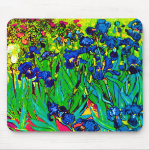 Tapis De Souris Vincent Van Gogh - Iris - Amoureux des Fleurs Pop