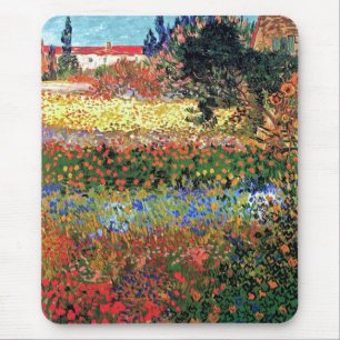 Tapis De Souris Vincent Van Gogh - Jardin en fleurs Beaux-Arts