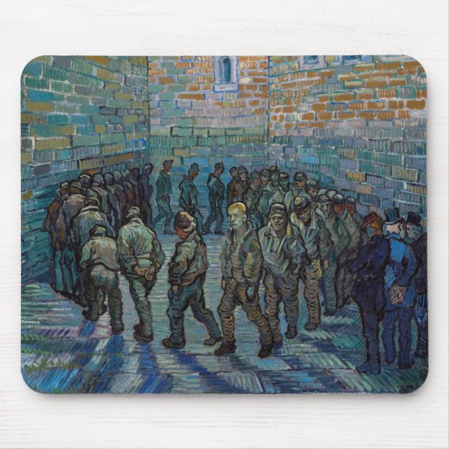 Tapis De Souris Vincent van Gogh - La cour de la prison (Devant)