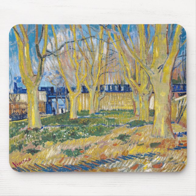 Tapis De Souris Vincent van Gogh - Le Train Bleu (Devant)