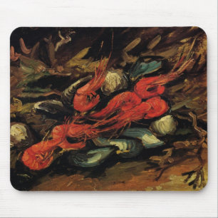 Tapis De Souris Vincent van Gogh - Nature morte Moules et Crevette