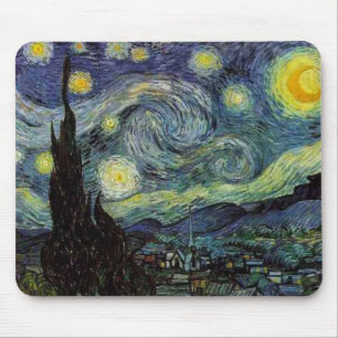Tapis De Souris Vincent van Gogh - Nuit étoilée