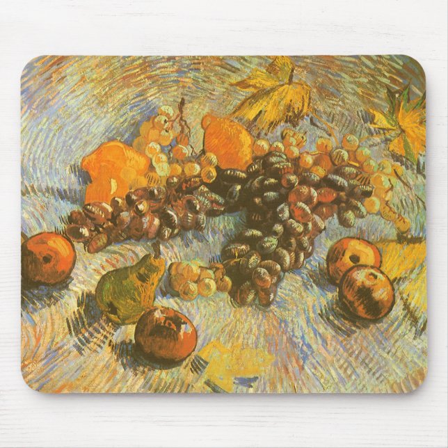 Tapis De Souris Vincent van Gogh - Pommes, poires, citrons, raisin (Devant)