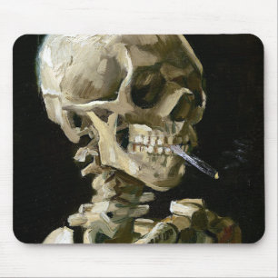 Tapis De Souris Vincent van Gogh Tabagisme Squelette