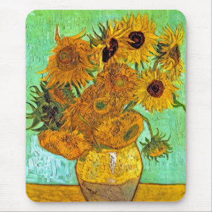 Tapis De Souris Vincent Van Gogh - Vase Avec Douze Tournesols