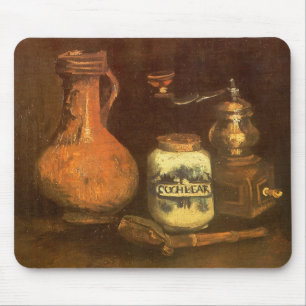 Tapis De Souris Vincent van Gogh - Vie morte avec moulin à café