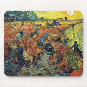 Tapis De Souris Vincent Van Gogh - Vignoble rouge à Arles Peinture
