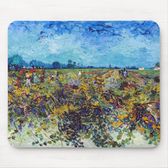 Tapis De Souris Vincent van Gogh - Vignoble vert (Devant)
