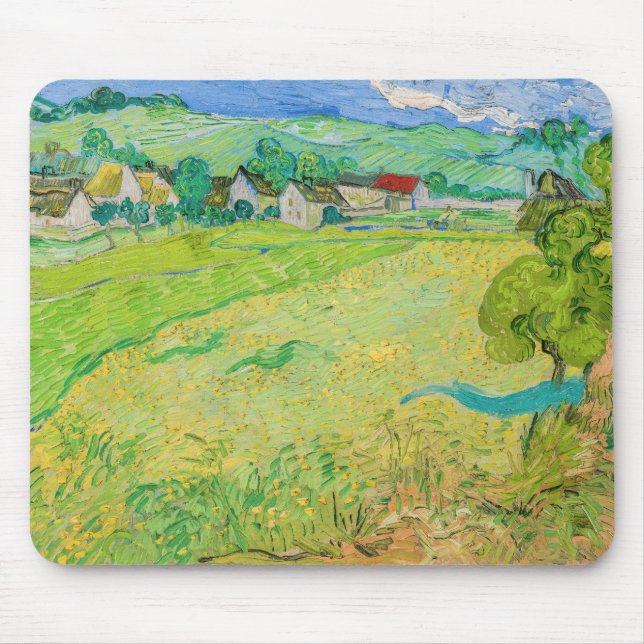 Tapis De Souris Vincent van Gogh - Vue des Vessenots près d'Auvers (Devant)
