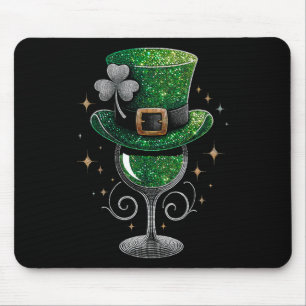 Tapis De Souris Vins shamrocks Gles Boire Jour de la Saint Patrick