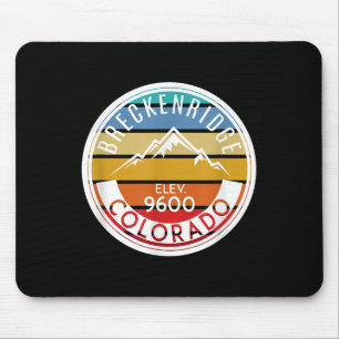 Tapis De Souris Vintage 70 s 80 s Breckenridge Colorado Rocky Moun
