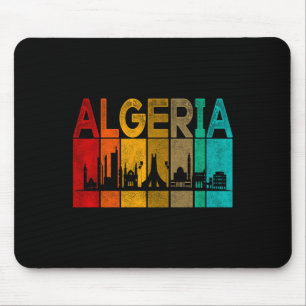 Tapis De Souris Vintage Algérie Je t'aime Algérie Carte Algérie Fo