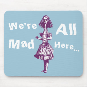 Tapis De Souris Vintage Alice étirée au pays des merveilles