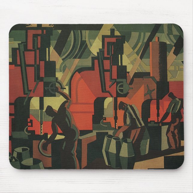 Tapis De Souris Vintage Art déco Business Fabrication industrielle (Devant)