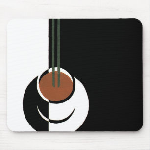 Tapis De Souris Vintage Art Deco, Cup of Coffee with Steam