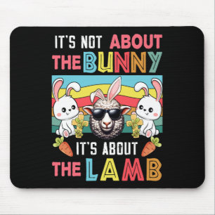 Tapis De Souris Vintage Ce n'est pas lapin C'est à propos d'agneau