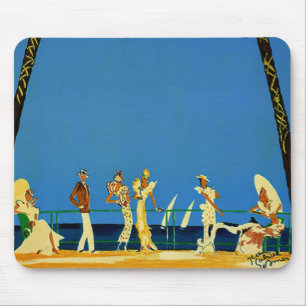 Tapis De Souris Vintage Côte d'Azur Voyage en France