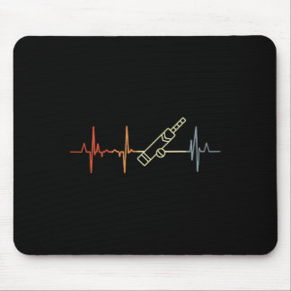 Tapis De Souris Vintage Cricket Heartbeat Cricket Player Heart Rat