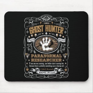 Tapis De Souris Vintage Étiquette Whiskey Ghost Hunter