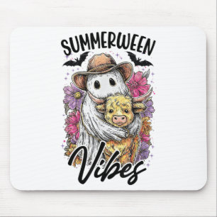 Tapis De Souris Vintage Flora Ghost Cow Pumskin Shirt Summerween V