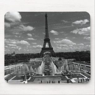 Tapis De Souris Vintage France Paris Fontains Tour Eiffel