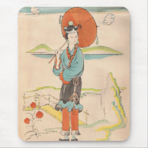 Tapis De Souris Vintage Geisha