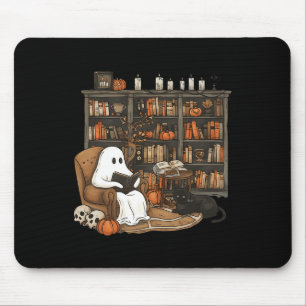 Tapis De Souris Vintage Ghost Lecture Livre Lovers Bibliothèque Ha