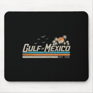 Tapis De Souris Vintage Golfe Du Mexique Depuis 1550 Retro Vintage