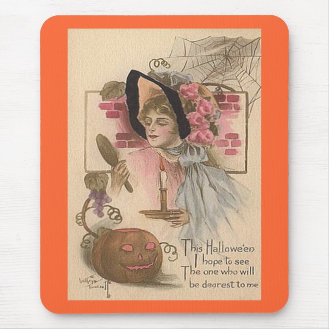 Tapis De Souris Vintage Halloween (Devant)