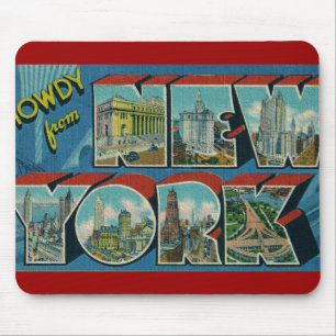 Tapis De Souris Vintage Howdy de New York