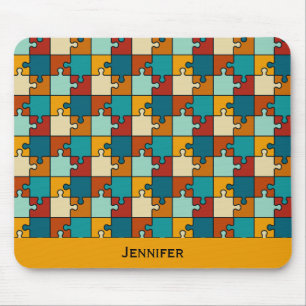 Tapis De Souris Vintage Jigsaw Puzzle Pièces Nom du Motif