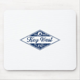 Tapis De Souris Vintage Key West Florida Keys Établi 1828 Bea