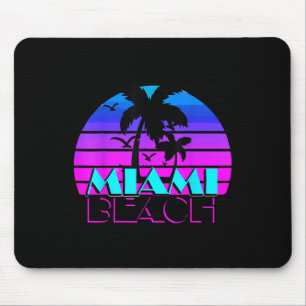 Tapis De Souris Vintage Miami Beach Nouveautés Tee - shirts, I Lov