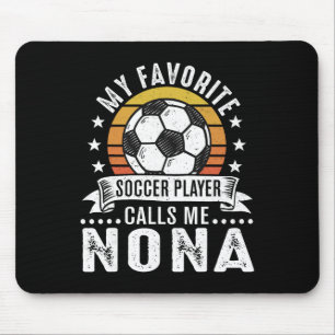 Tapis De Souris Vintage Mon Joueur de Foot Préféré M'appelle Nona