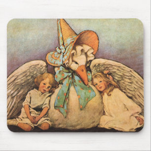 Tapis De Souris Vintage Mother Goose Enfants Jessie Willcox Smith