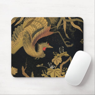 Tapis De Souris Vintage Phoenix Gold Black Bird japonais