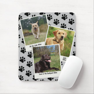 Tapis De Souris Vintage Retro Instant 3 Pet Photo Frame Empreintes